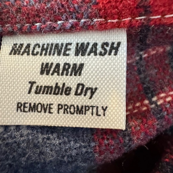 Vintage Hodges & Sons Wool Blend Flannel Shirt Men's Medium Red Gray‎ Plaid 60s - Picture 6 of 9